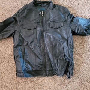 Perry ellis faux leather jacket